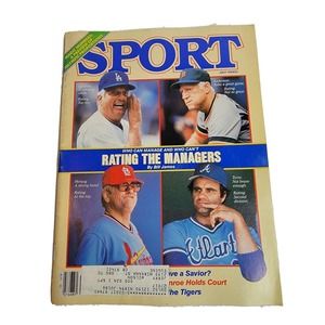 Vintage 1980s Sports Magazine 80s Baseball Torre Lasorda Dodgers Braves Cardinal